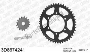 THREED 393D8674241 chain kit chain kit, 3d, steel - Bottom side
