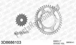 Here you can order the chain kit chain kit, 3d, steel from Threed, with part number 393D8686103: