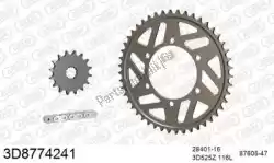 Here you can order the chain kit chain kit, 3d, aluminum from Threed, with part number 393D8774241: