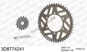 THREED 393D8774241 chain kit chain kit, 3d, aluminum - Bottom side