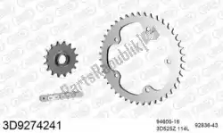 Here you can order the chain kit chain kit, 3d, steel from Threed, with part number 393D9274241: