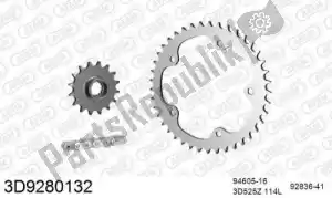 THREED 393D9280132 chain kit chain kit, 3d, steel - Bottom side