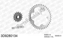 Here you can order the chain kit chain kit, 3d, steel from Threed, with part number 393D9280134: