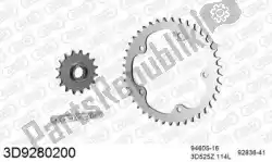 Here you can order the chain kit chain kit, 3d, steel from Threed, with part number 393D9280200: