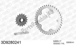 Here you can order the chain kit chain kit, 3d, steel from Threed, with part number 393D9280241: