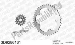 Here you can order the chain kit chain kit, 3d, steel from Threed, with part number 393D9286131:
