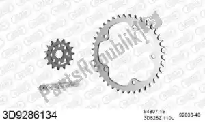 THREED 393D9286134 chain kit chain kit, 3d, steel - Bottom side