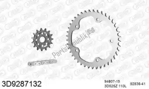 THREED 393D9287132 chain kit chain kit, 3d, steel - Bottom side