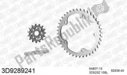 Here you can order the chain kit chain kit, 3d, steel from Threed, with part number 393D9289241: