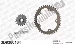 THREED 393D9380134 chain kit chain kit, 3d, aluminum - Bottom side
