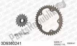 Here you can order the chain kit chain kit, 3d, aluminum from Threed, with part number 393D9380241: