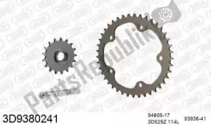 THREED 393D9380241 chain kit chain kit, 3d, aluminum - Bottom side
