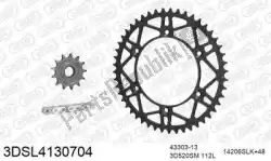 Here you can order the chain kit chain kit, 3d, steel from Threed, with part number 393DSL4130704: