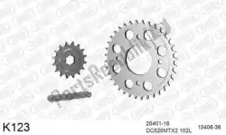 Here you can order the chain kit chain kit, steel from DC, with part number 39K123: