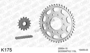 DC 39K175 kit chaine kit chaine, acier - La partie au fond