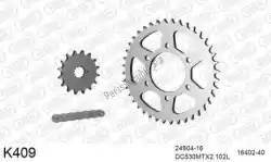 Here you can order the chain kit chain kit, steel from DC, with part number 39K409: