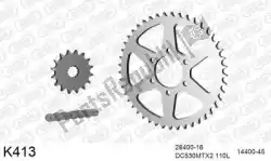 Here you can order the chain kit chain kit, steel from DC, with part number 39K413: