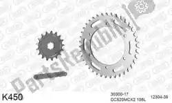 Here you can order the chain kit chain kit, steel from DC, with part number 39K450: