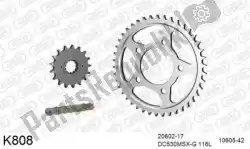 Here you can order the chain kit chain kit, steel from DC, with part number 39K808: