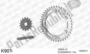 DC 39K901 kit chaine kit chaine, acier - La partie au fond