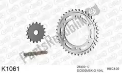 Here you can order the chain kit chain kit, steel from DC, with part number 39K1061: