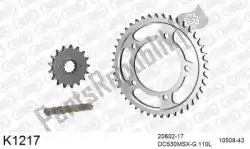 Here you can order the chain kit chain kit, steel from DC, with part number 39K1217:
