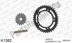 Here you can order the chain kit chain kit, steel from DC, with part number 39K1382: