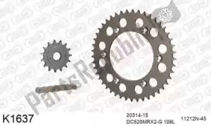 DC 39K1637 kit chaine kit chaine aluminium - La partie au fond