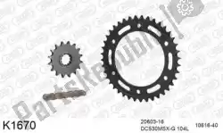Here you can order the chain kit chain kit, steel from DC, with part number 39K1670: