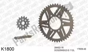 DC 39K1800 chain kit chain kit, alu 520 conv - Bottom side