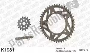 DC 39K1981 chain kit chain kit, alu 520 conv - Bottom side
