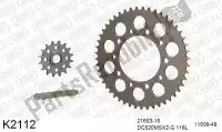 39K2112, DC, Kit chaine kit chaine alu 520 conv    , Nouveau