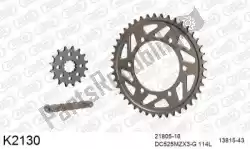 Here you can order the chain kit chain kit, alu 525 conv from DC, with part number 39K2130: