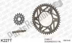Here you can order the chain kit chain kit, alu 525 conv from DC, with part number 39K2271:
