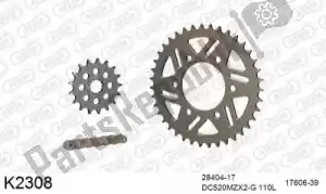 DC 39K2308 chain kit chain kit, alu 520 conv - Bottom side