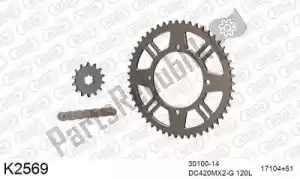 DC 39K2569 chain kit chain kit, aluminum - Bottom side