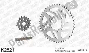 DC 39K2821 chain kit chain kit, steel 525 conv - Bottom side
