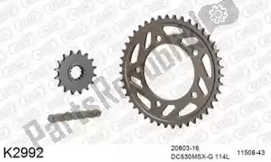 DC 39K2992 chain kit chain kit, aluminum - Bottom side