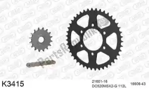 DC 39K3415 ketting kit chainkit, steel - Onderkant