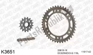 DC 39K3651 chain kit chain kit, alu 525 conv - Bottom side