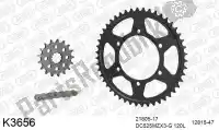 39K3656, DC, Kit chaine kit chaine acier 525 conv    , Nouveau