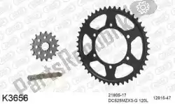 Here you can order the chain kit chain kit, steel 525 conv from DC, with part number 39K3656: