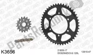 DC 39K3656 chain kit chain kit, steel 525 conv - Bottom side