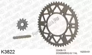 DC 39K3822 chain kit chain kit, aluminum - Bottom side