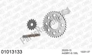 AFAM 39001013133 ketting kit chainkit, steel - Onderkant