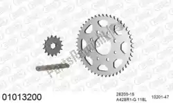 Aquí puede pedir kit de cadena kit de cadena, acero de Afam , con el número de pieza 39001013200: