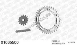 Here you can order the chain kit chain kit, steel from Afam, with part number 39001035500: