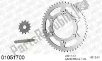 39001051700, Afam, Kit de cadena kit de cadena, acero    , Nuevo