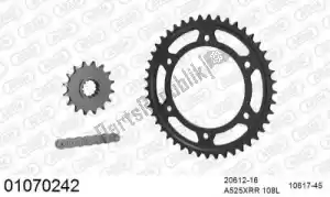 AFAM 39001070242 ketting kit chainkit, steel - Onderkant