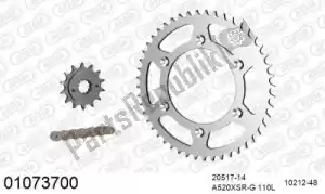 AFAM 39001073700 ketting kit chainkit, steel - Onderkant